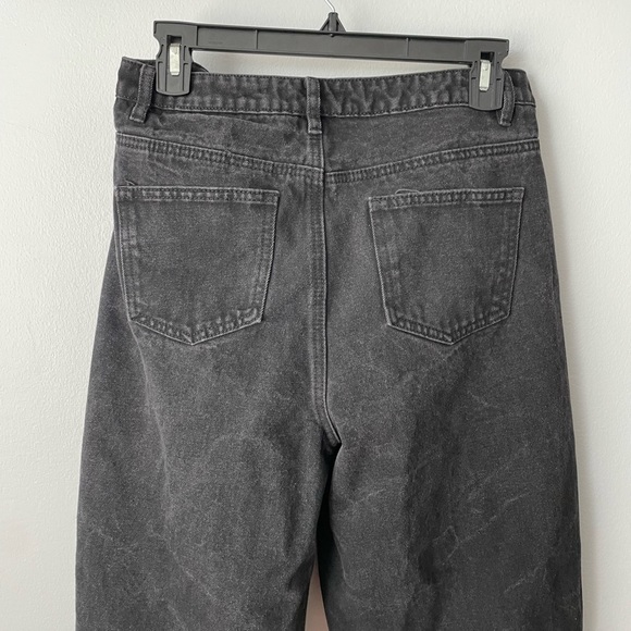Missguided High Waisted Riot Black Mom Jeans Size 8 - Picture 3 of 10